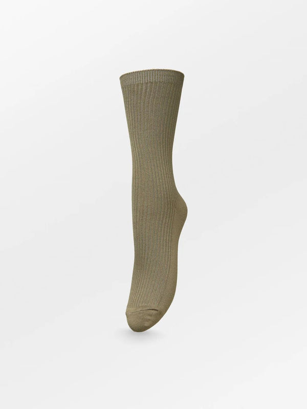 Telma Solid Sock - burnt olive - Bij Keesje - Becksöndergaard - Sokken