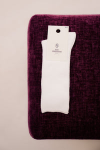 Telma Solid Sock - white - Bij Keesje - Becksöndergaard - Sokken