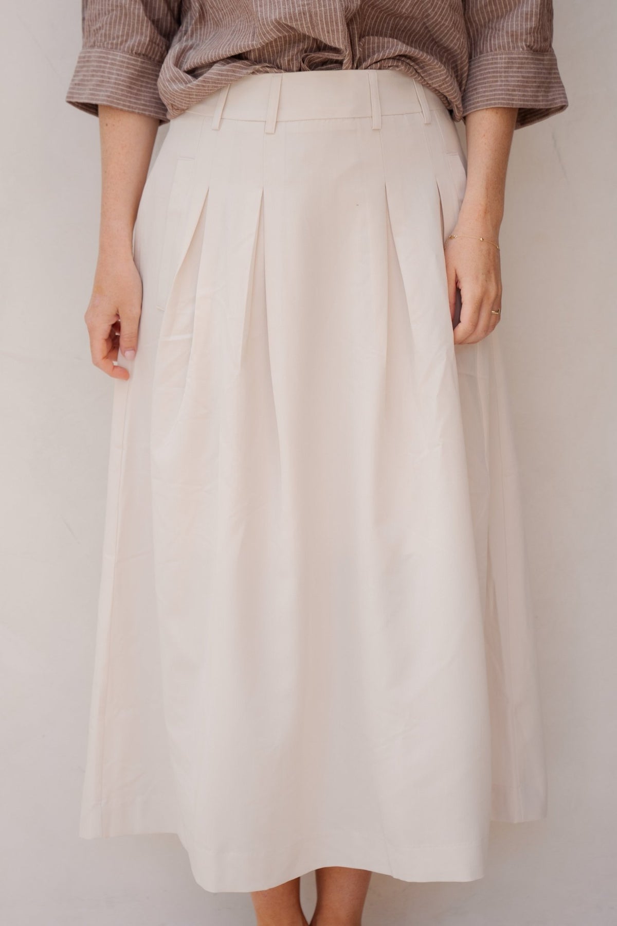 TengaCC pleat skirt pearl - Bij Keesje - Co'couture - Rok