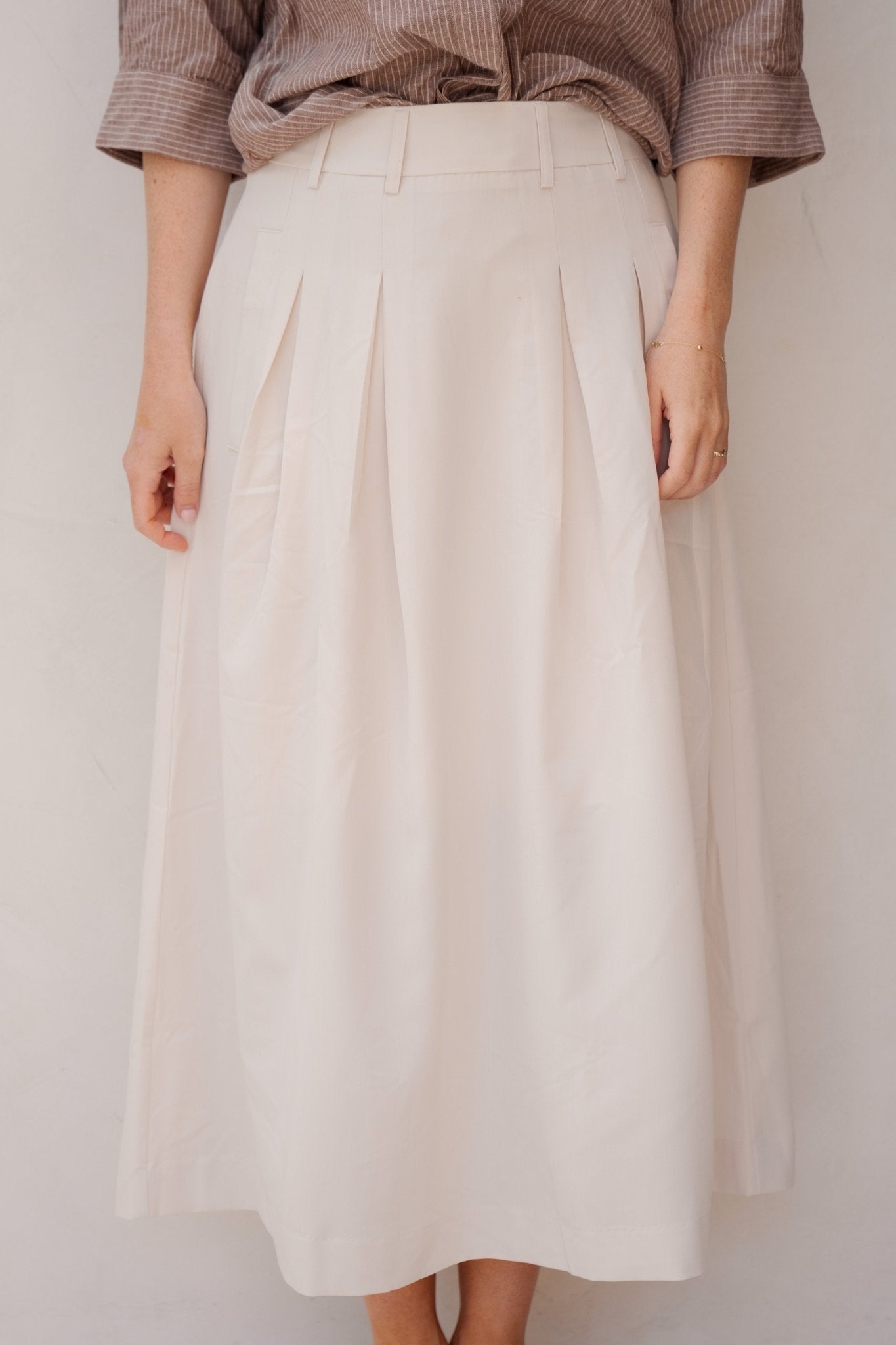 TengaCC pleat skirt pearl - Bij Keesje - Co'couture - Rok