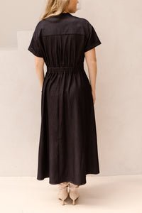 TerryCC Wrap SS Dress Navy - Bij Keesje - Co'couture -