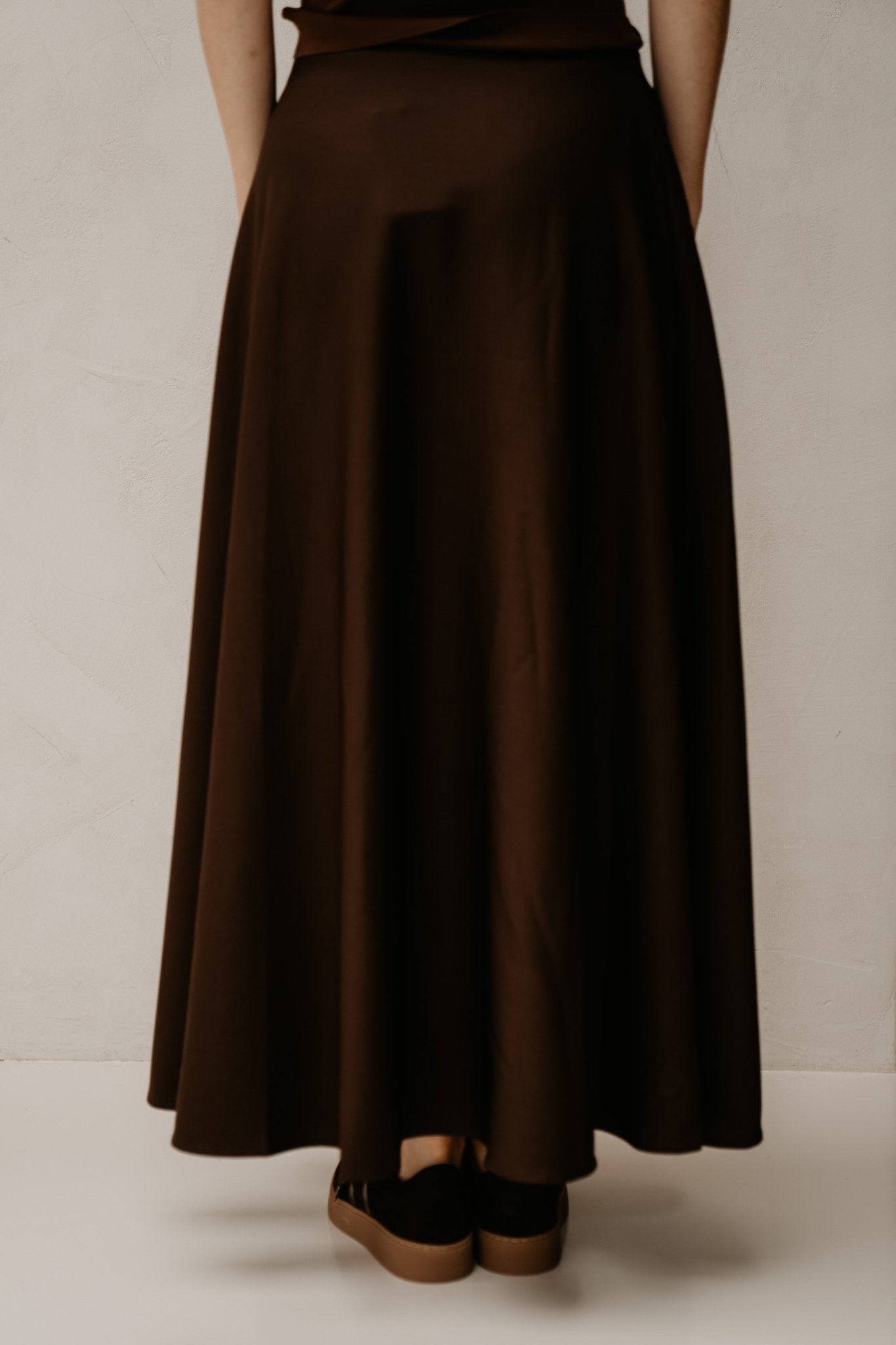 Tess Long Skirt Brown - Bij Keesje - Bij Keesje - Rok