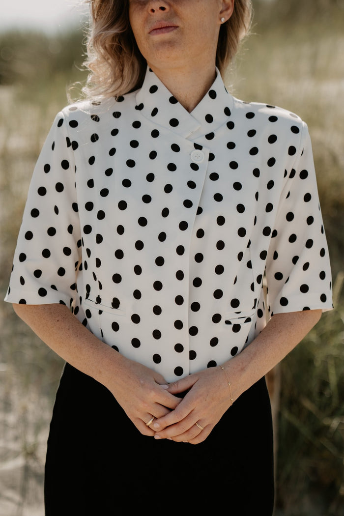 Teuntje polkadot top - Bij Keesje - Bij Keesje - Top