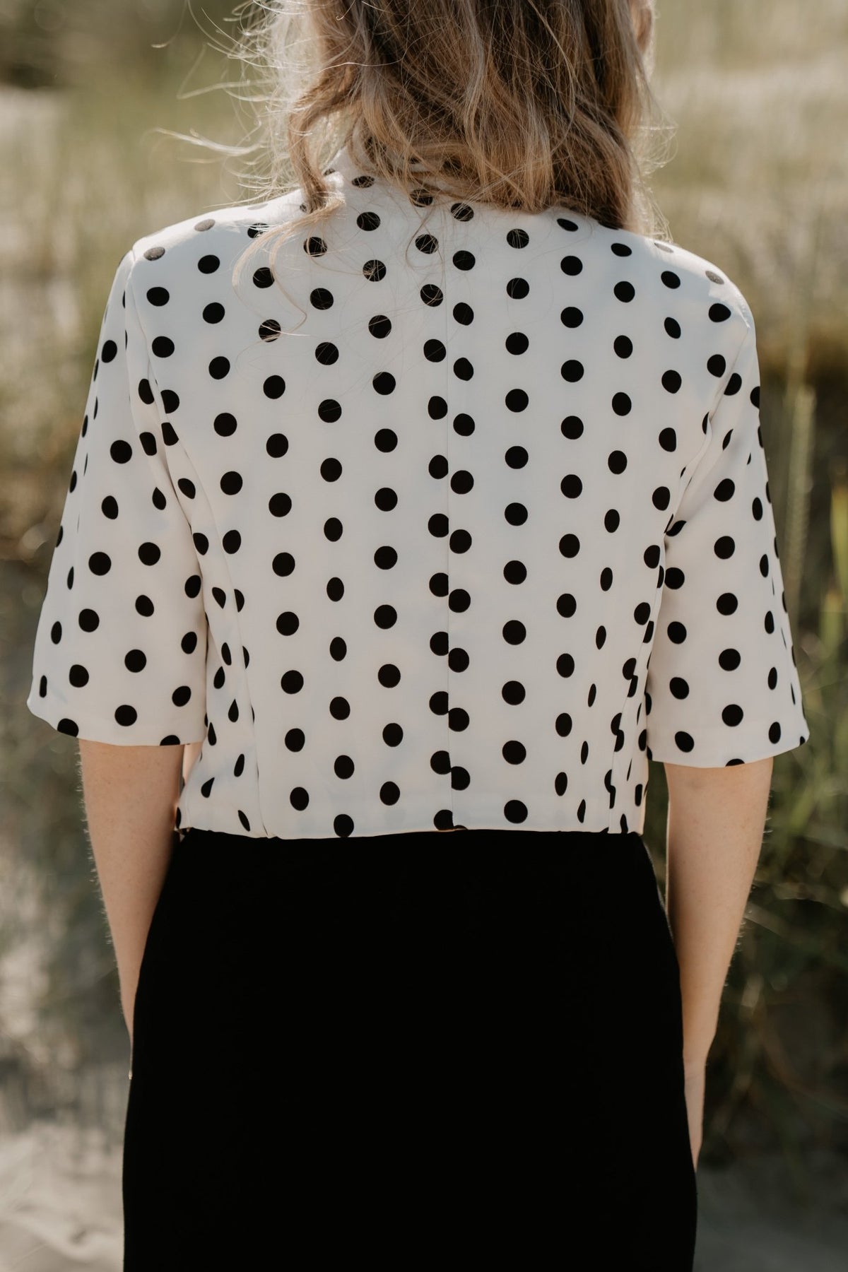 Teuntje polkadot top - Bij Keesje - Bij Keesje - Top