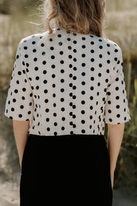 Teuntje polkadot top - Bij Keesje - Bij Keesje - Top