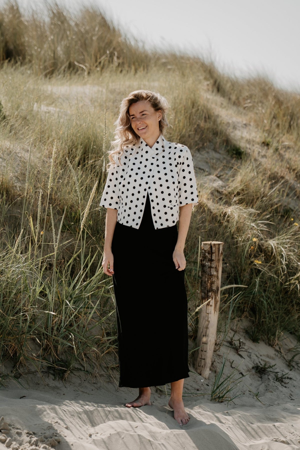 Teuntje polkadot top - Bij Keesje - Bij Keesje - Top