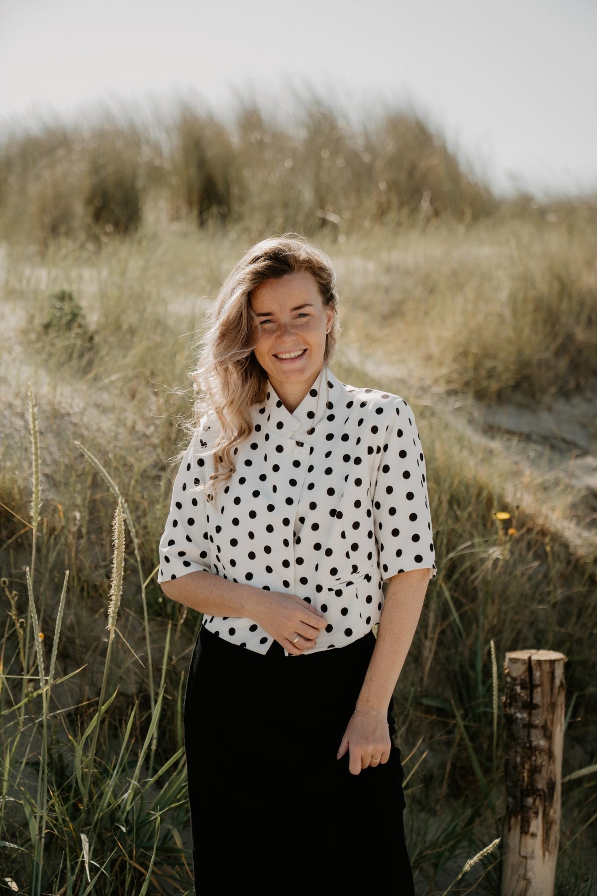 Teuntje polkadot top - Bij Keesje - Bij Keesje - Top