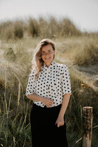Teuntje polkadot top - Bij Keesje - Bij Keesje - Top
