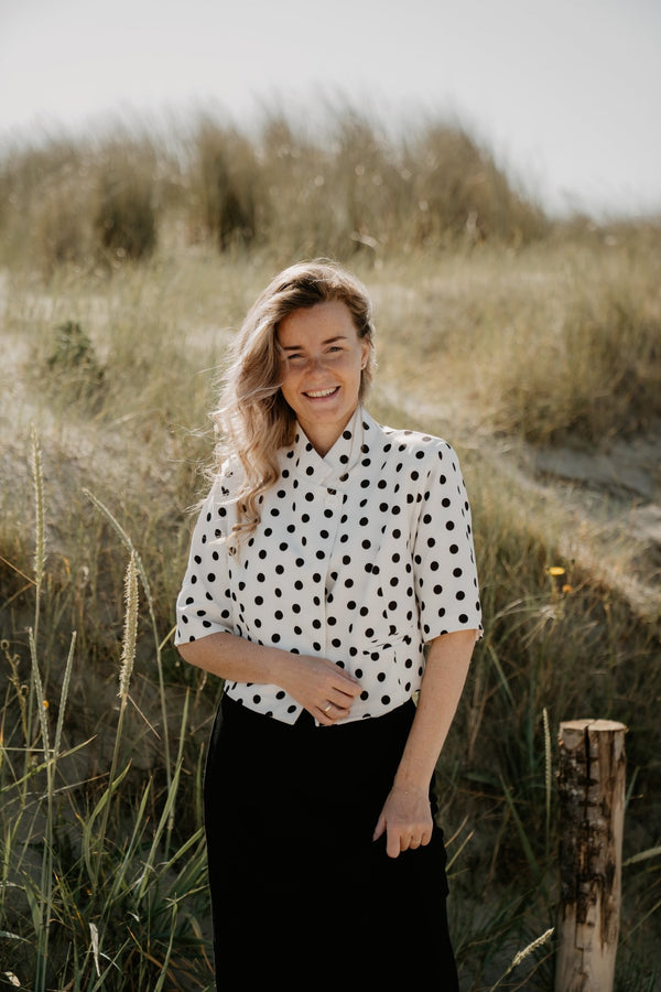Teuntje polkadot top - Bij Keesje - Bij Keesje - Top