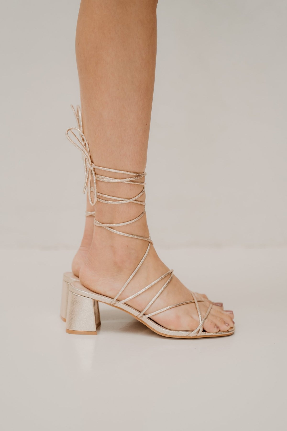Texel wikkelhak goud - Bij Keesje - Bij Keesje - Schoenen