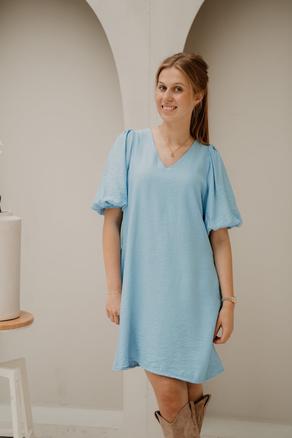 Thamar Dress Blue - Bij Keesje - Bij Keesje - Jurk