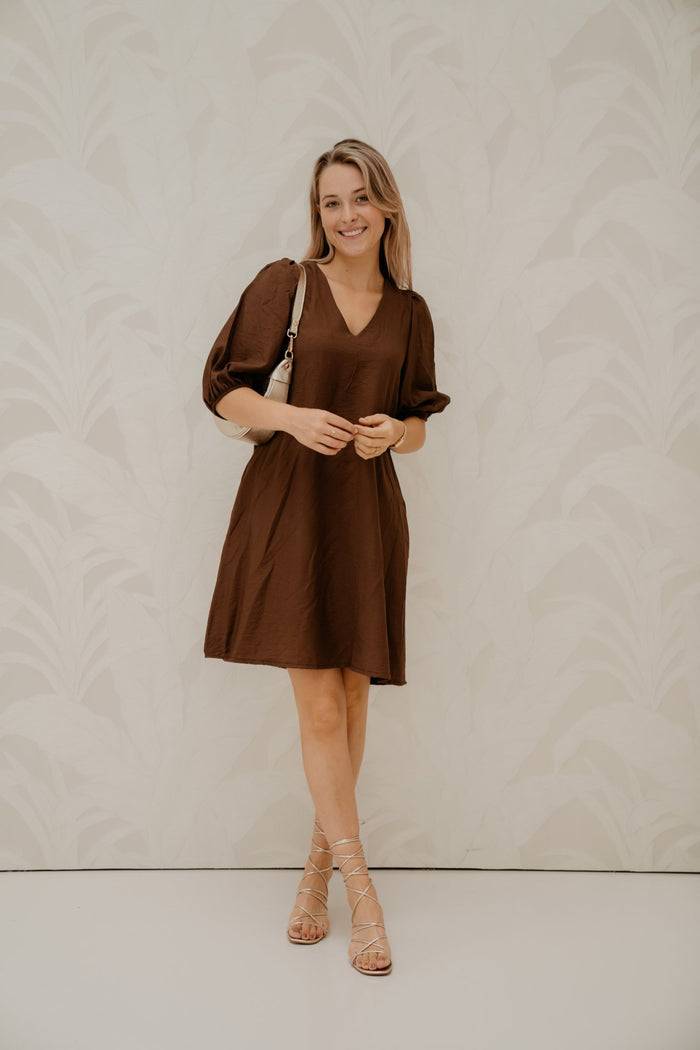 Thamar Dress Brown - Bij Keesje - Bij Keesje - Jurk