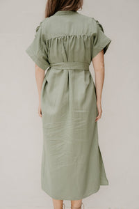 Thea Dress Green - Bij Keesje - Bij Keesje - Jurk
