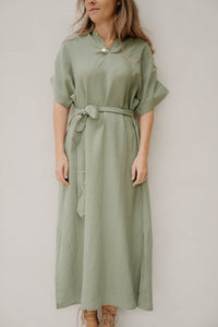 Thea Dress Green - Bij Keesje - Bij Keesje - Jurk