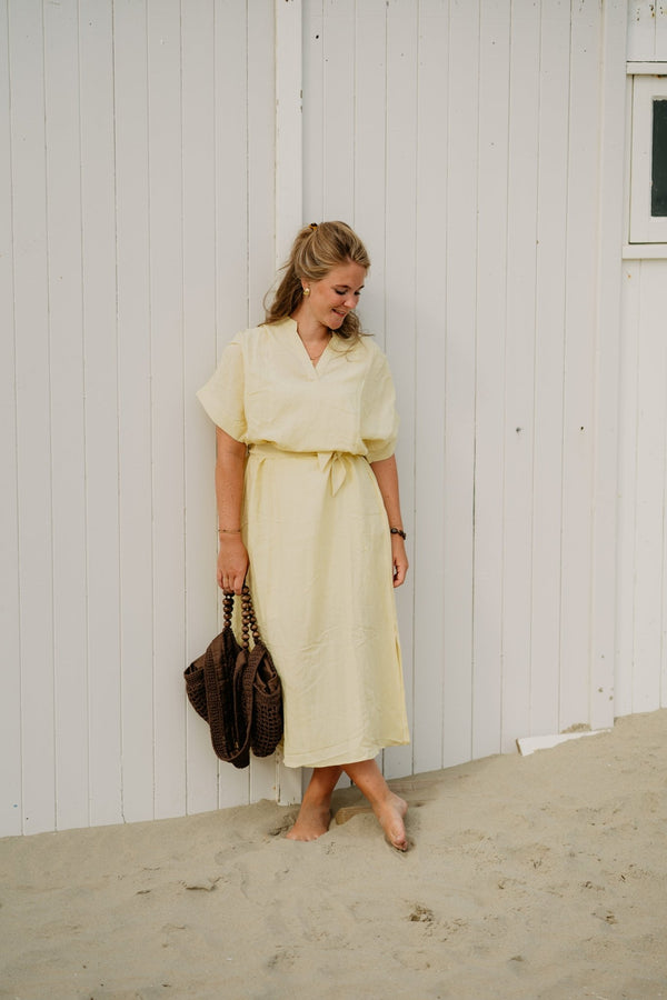 Thea Dress Yellow - Bij Keesje - Bij Keesje - Jurk