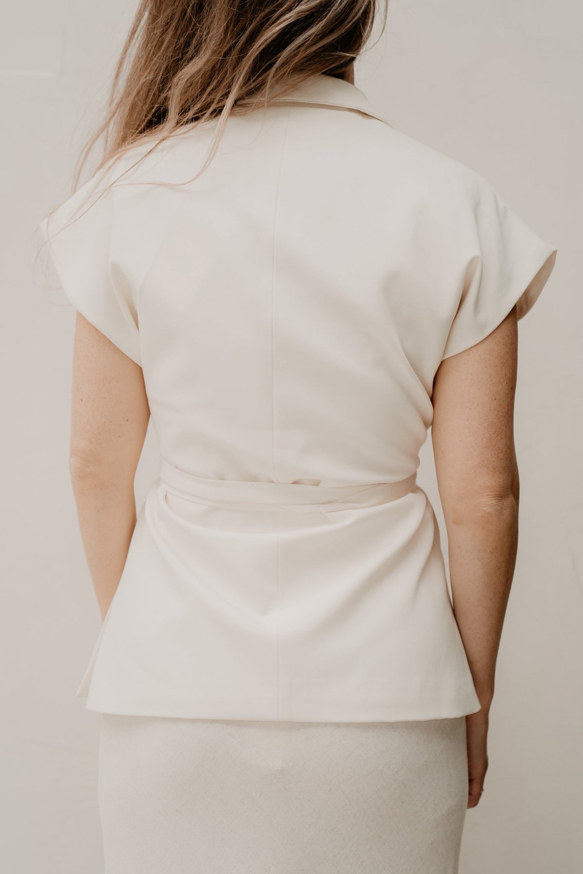 Thera gilet ecru - Bij Keesje - Bij Keesje - Gilet