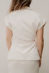 Thera gilet ecru - Bij Keesje - Bij Keesje - Gilet
