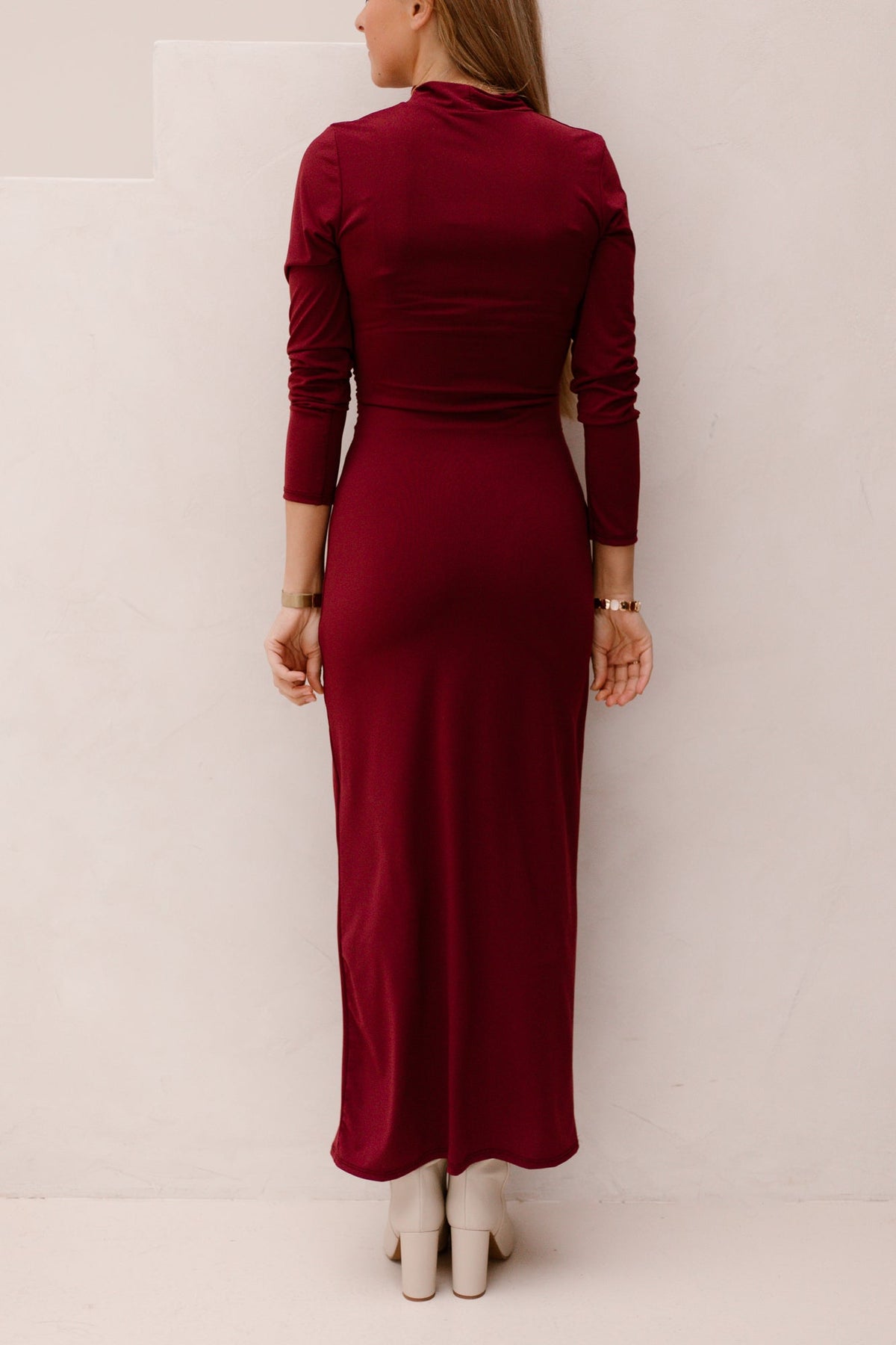 Therees dress bordeaux - Bij Keesje - Bij Keesje