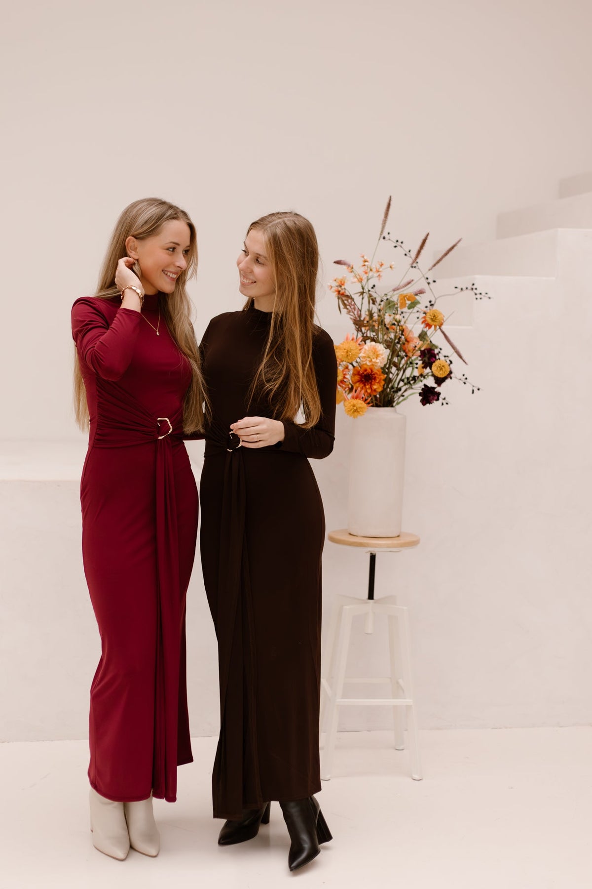 Therees dress bordeaux - Bij Keesje - Bij Keesje