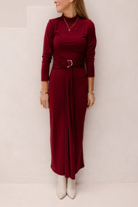 Therees dress bordeaux - Bij Keesje - Bij Keesje