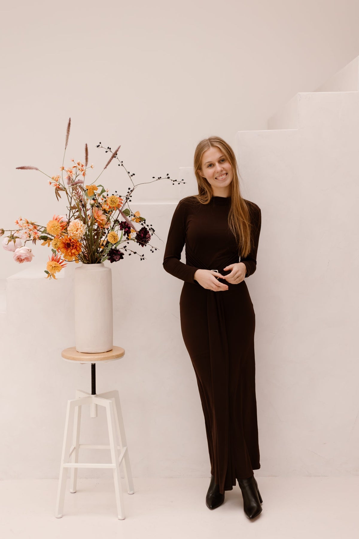 Therees dress brown - Bij Keesje - Bij Keesje