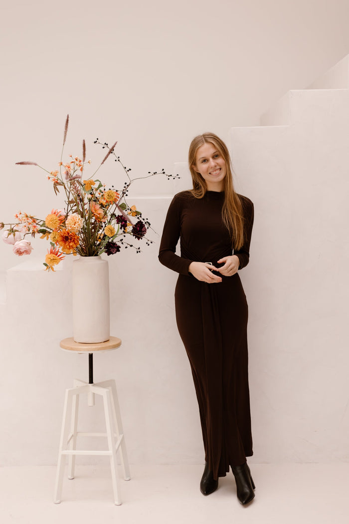 Therees dress brown - Bij Keesje - Bij Keesje