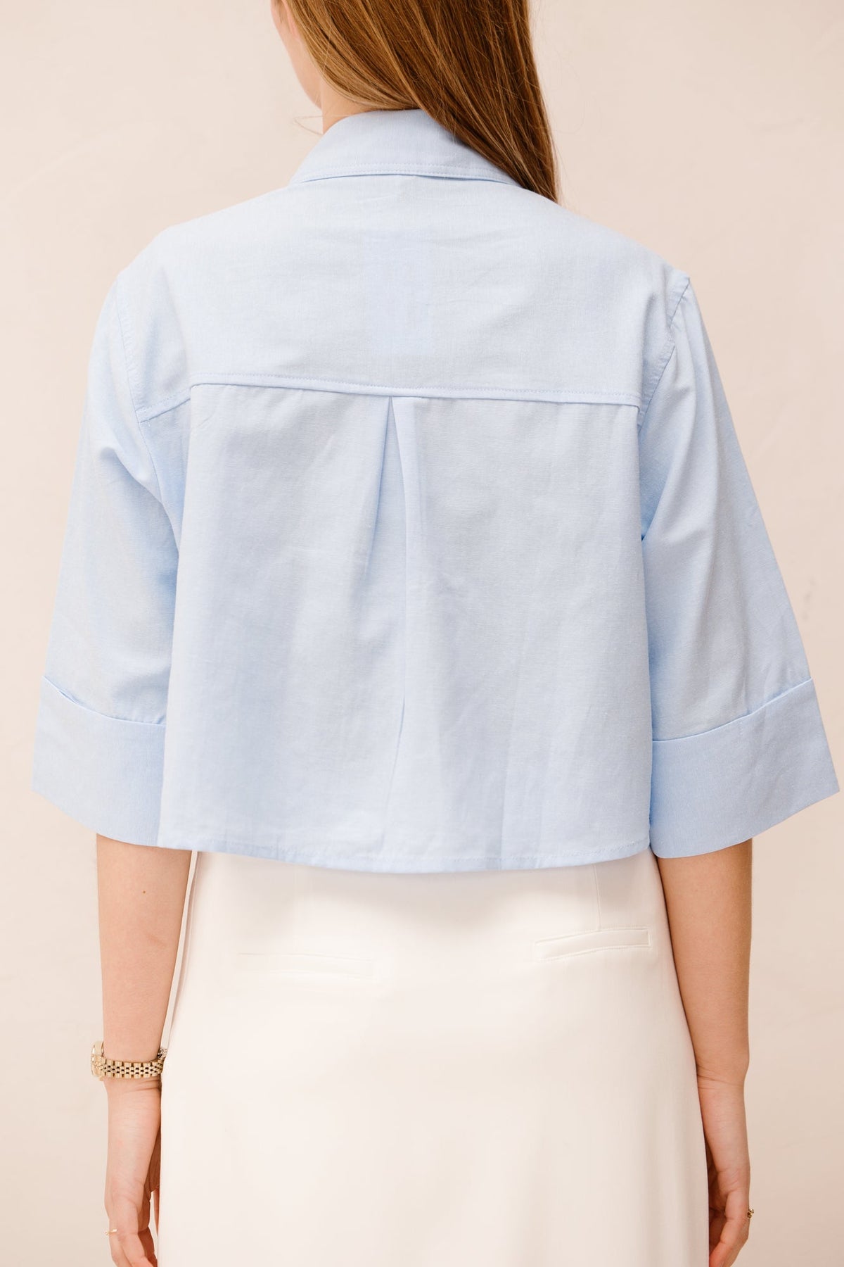 Theresa short blouse blue - Bij Keesje - Bij Keesje The Label - Blouse