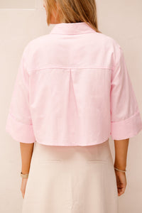 Theresa short blouse pink - Bij Keesje - Bij Keesje The Label - Blouse