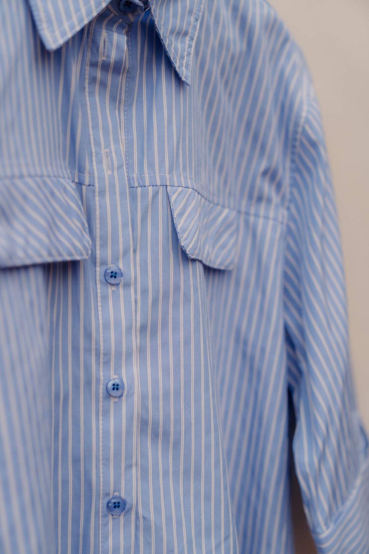 Theresa short blouse stripe - Bij Keesje - Bij Keesje The Label - Blouse