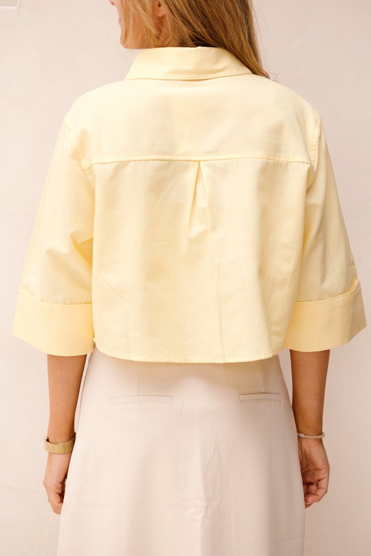 Theresa short blouse yellow - Bij Keesje - Bij Keesje The Label - Blouse