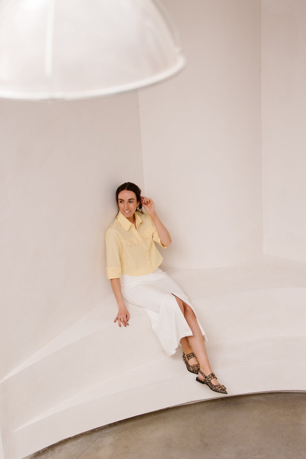 Theresa short blouse yellow - Bij Keesje - Bij Keesje The Label - Blouse