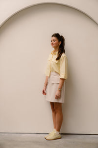 Theresa short blouse yellow - Bij Keesje - Bij Keesje The Label - Blouse
