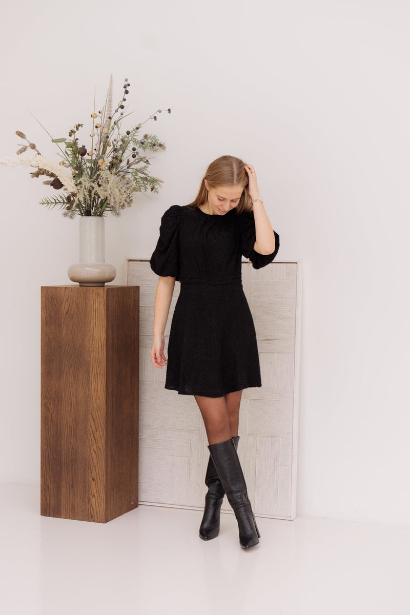 Tikka glitz dress black - Bij Keesje - Neo Noir
