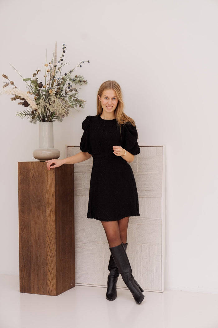 Tikka glitz dress black - Bij Keesje - Neo Noir