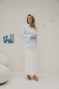 Tila stripes blouse blue/white - Bij Keesje - Bij Keesje - Blouse