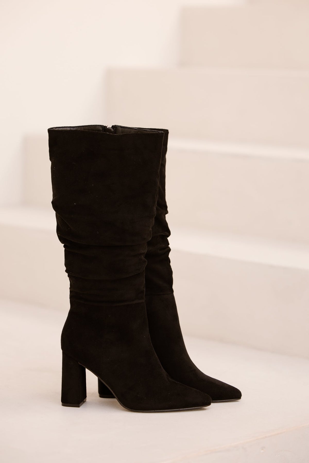 Tilburg heel boot black suède - Bij Keesje - Bij Keesje