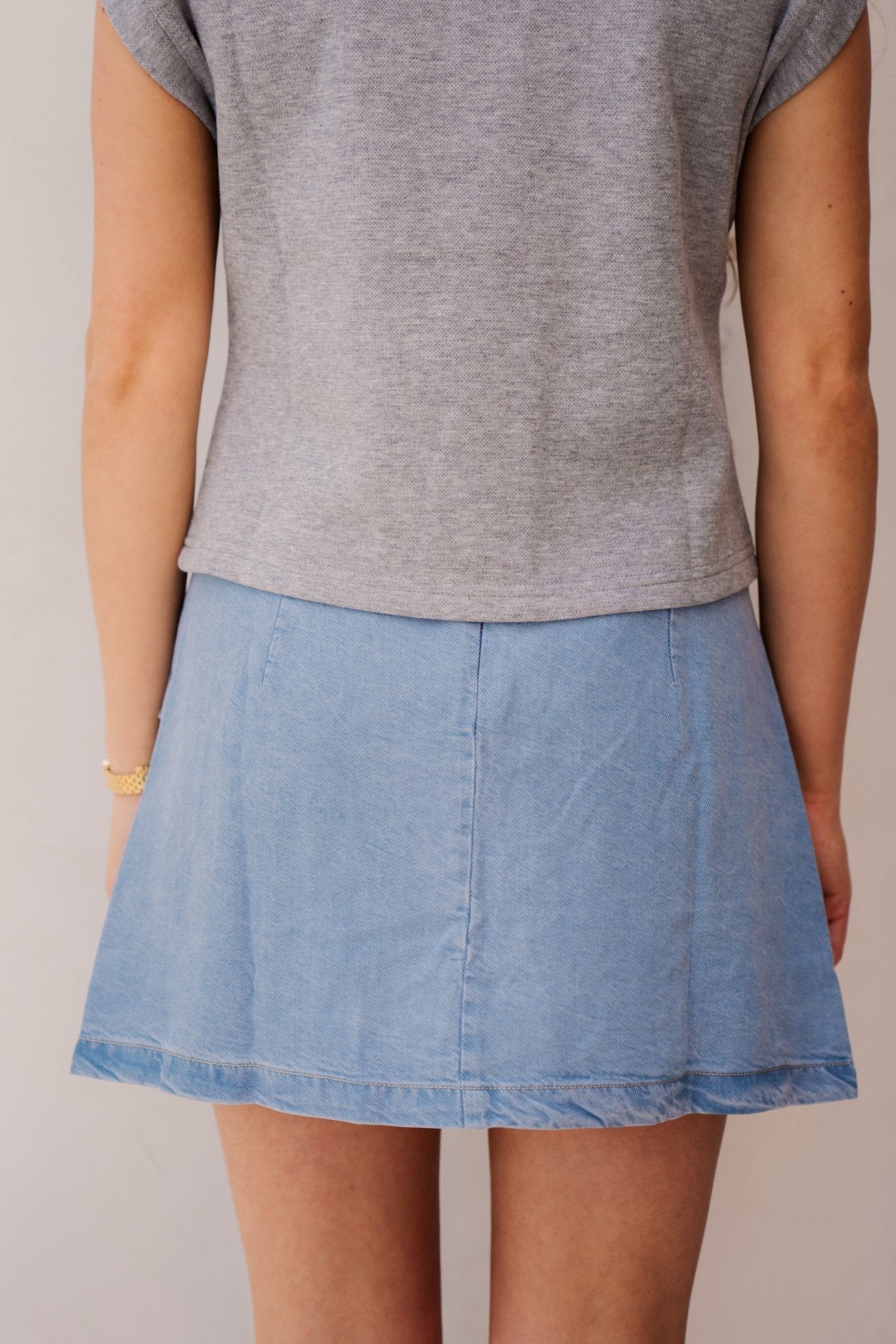 TillyCC pocket skirt fade denim - Bij Keesje - Co'couture - Rok