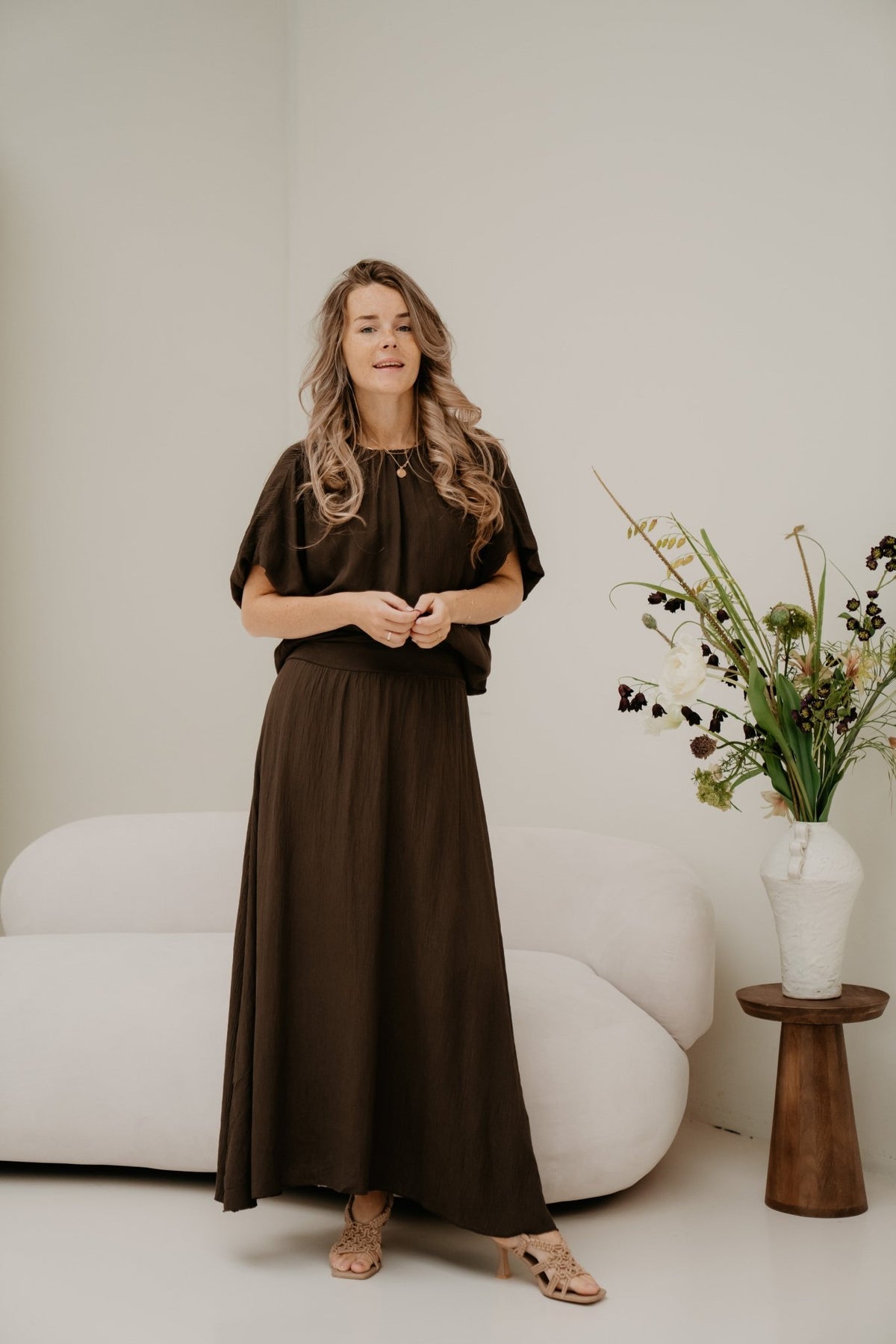 Tine Tweedelig Set Bruin - Bij Keesje - Bij Keesje - set
