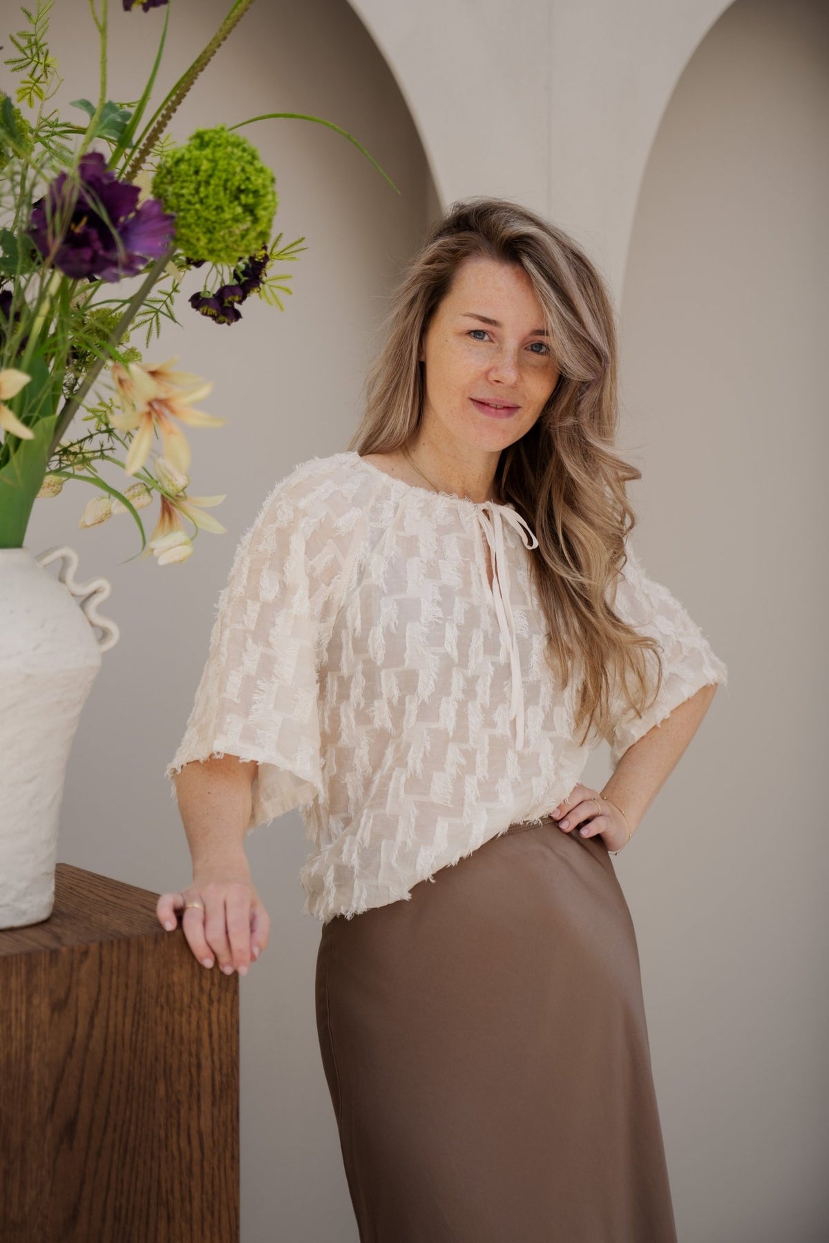 Top creme 26327 - Bij Keesje - Smashed Lemon - Top