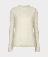 Top l.slve lace - Off white - 30504