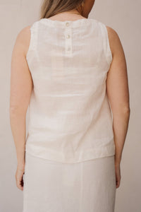 Top slv/lss Linen offwhite - 28255 - Bij Keesje - Esqualo - top