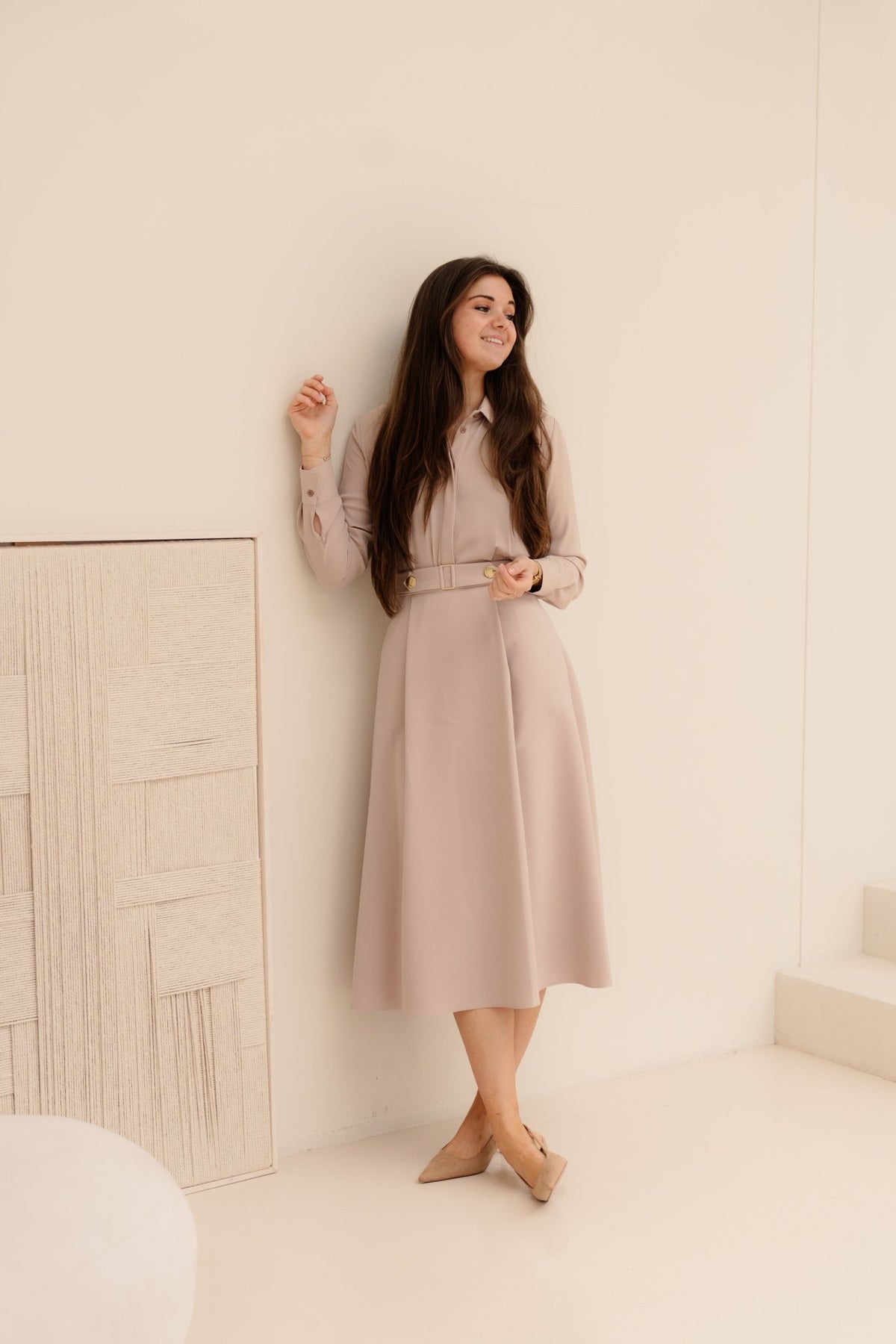 Tortora Beige skirt B135 - Bij Keesje - Rinascimento - rok