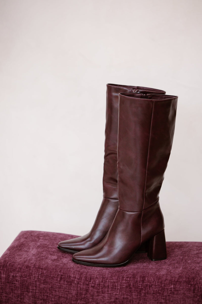 Toulouse heel boot wine - Bij Keesje - Bij Keesje