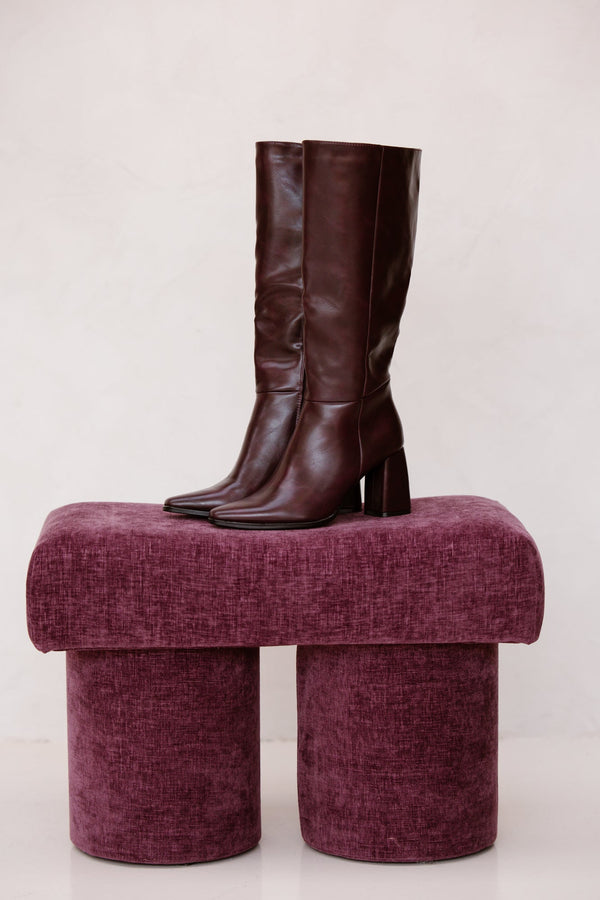 Toulouse heel boot wine - Bij Keesje - Bij Keesje