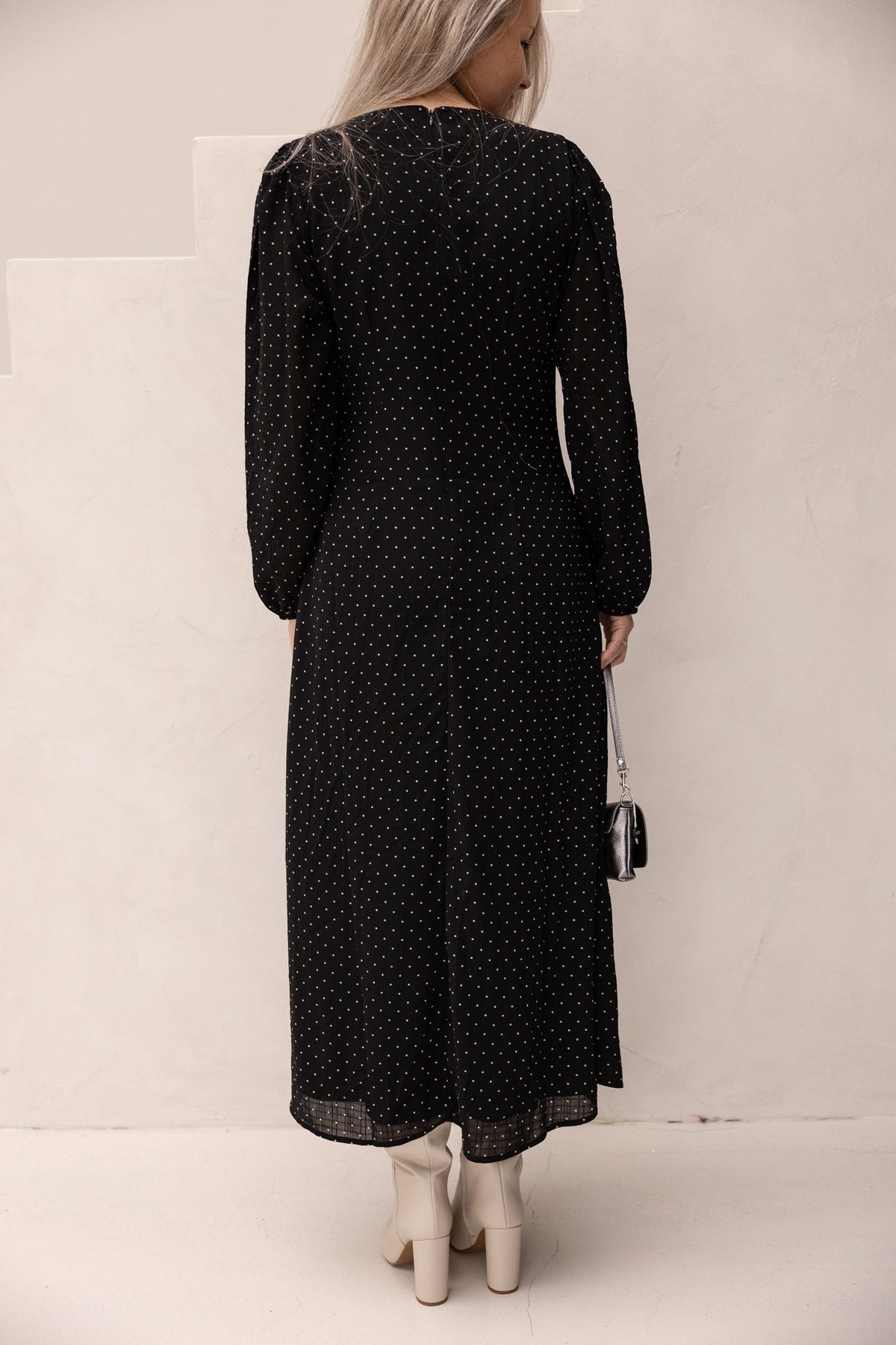 Toya dot crepe dress - Bij Keesje - Neo Noir