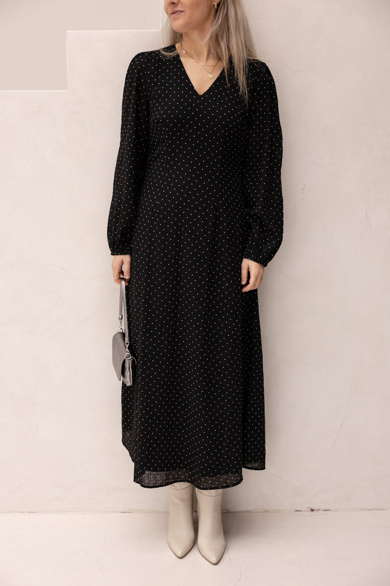 Toya dot crepe dress - Bij Keesje - Neo Noir