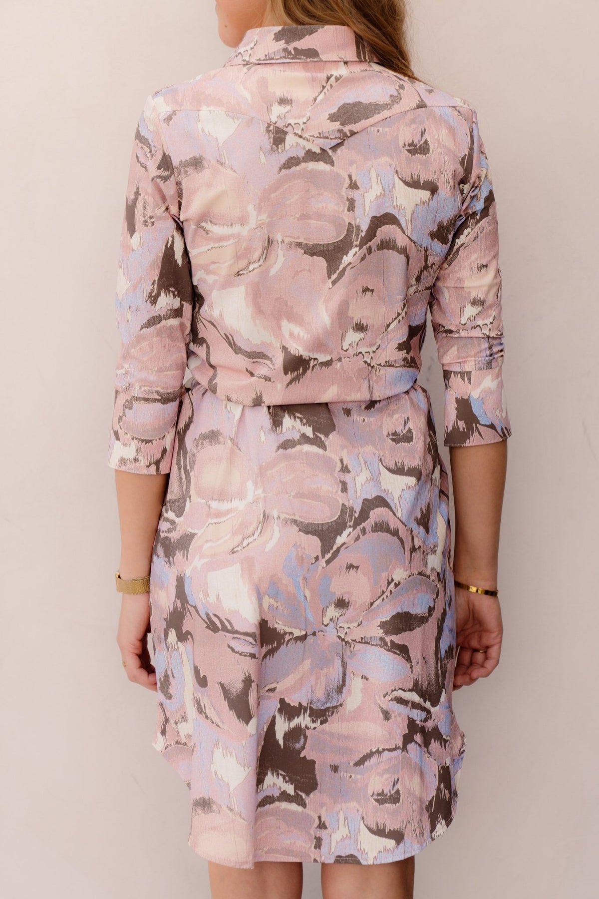 Travel Dress embroidered bloom print - Bij Keesje - Bij Keesje - jurk