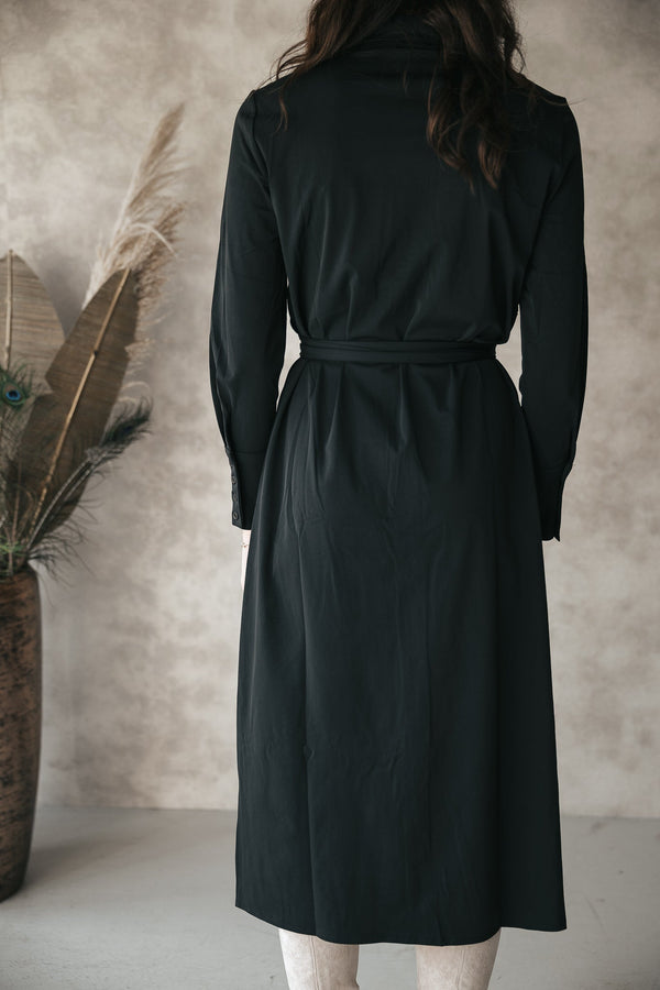 Travel dress long black - Bij Keesje