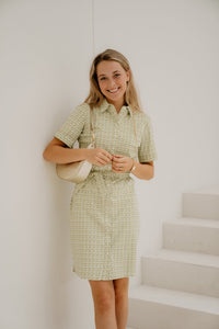 Travel Dress print sweet pea / white - Bij Keesje - Bij Keesje - jurk