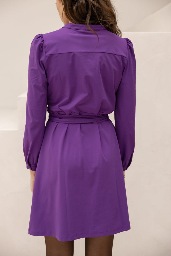 Travel dress purple SL - Bij Keesje